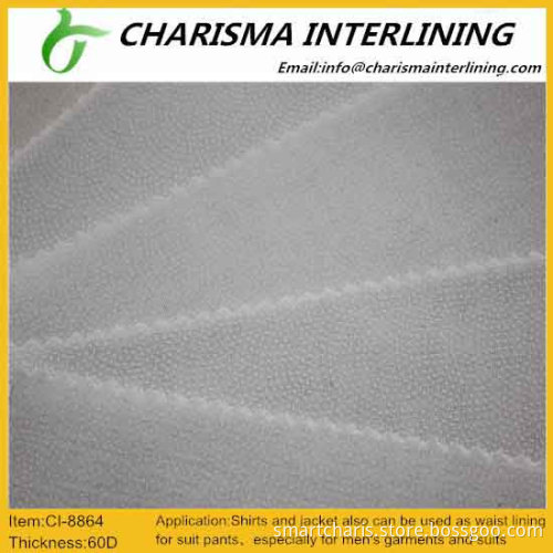 Hot sell 100% polyester interlining,woven interlining fabric 8864H